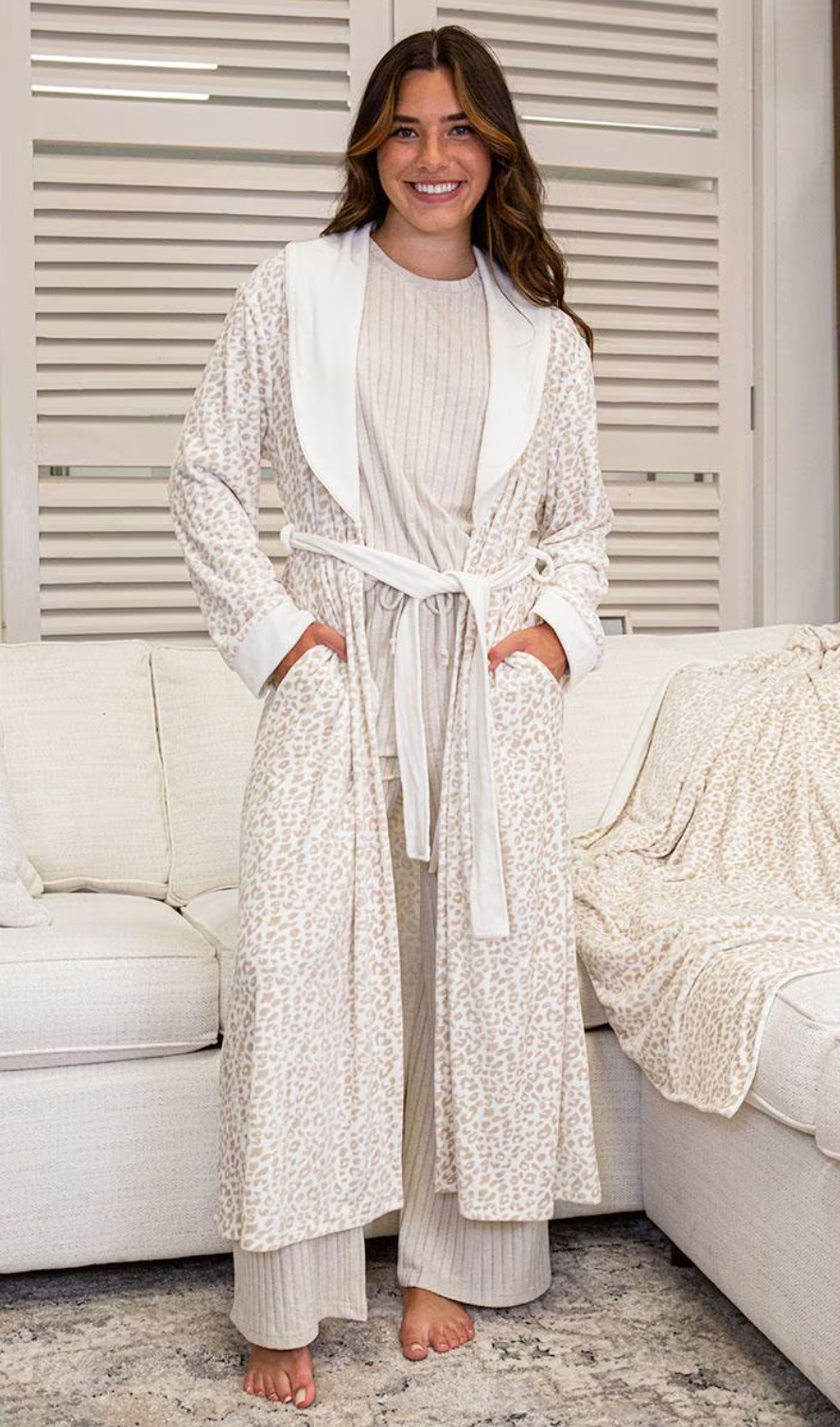 Luxe Leopard Robe and Throw