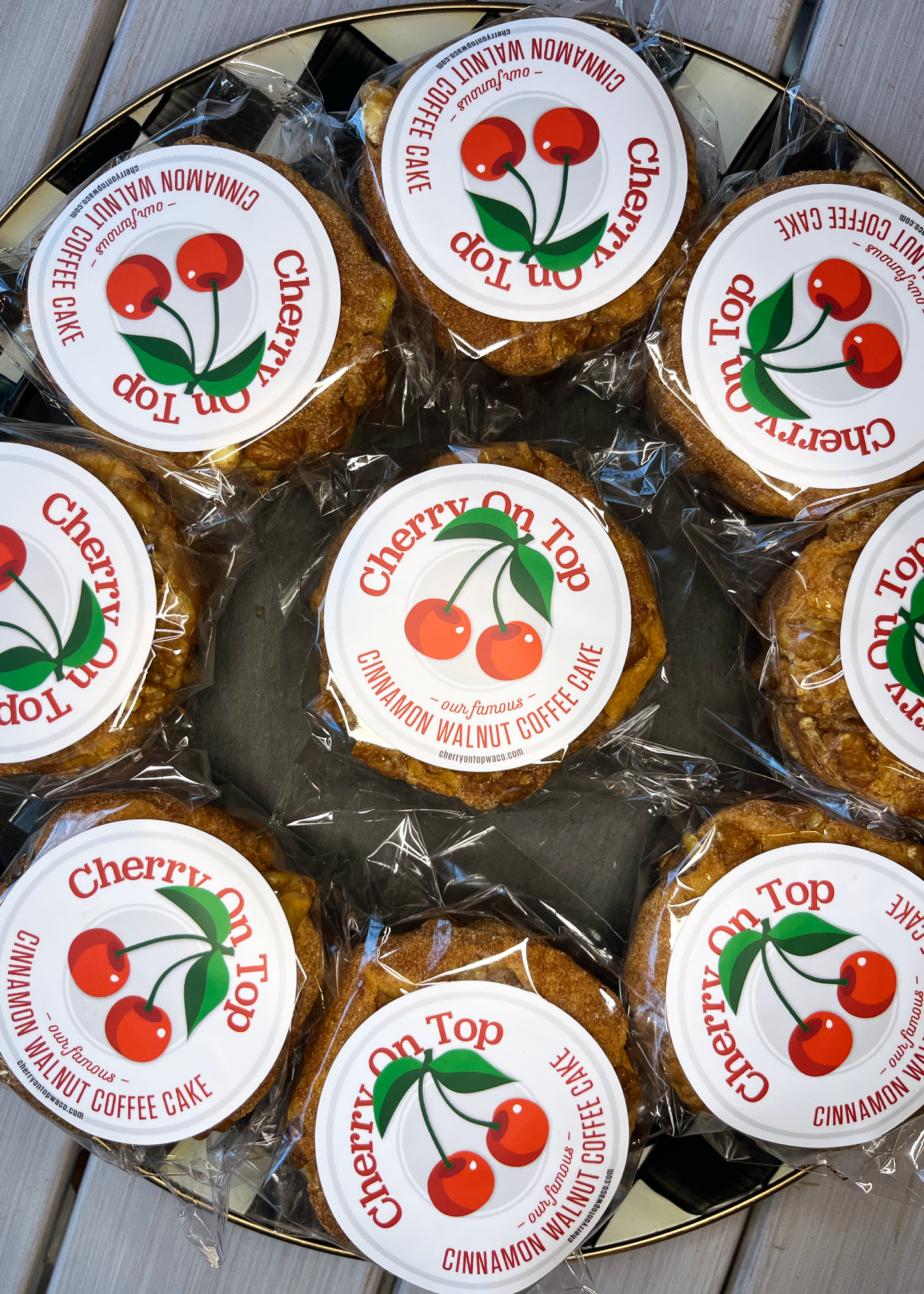 Mini Cinnamon Walnut Coffee Cakes