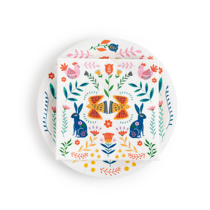 Adorable Paper Party Good Sets - Premium Heavyweight Disposable Party Plates & Napkins