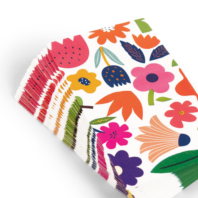 Bold Botanicals Paper Party Set - Premium Heavyweight Disposable Party Plates & Napkins