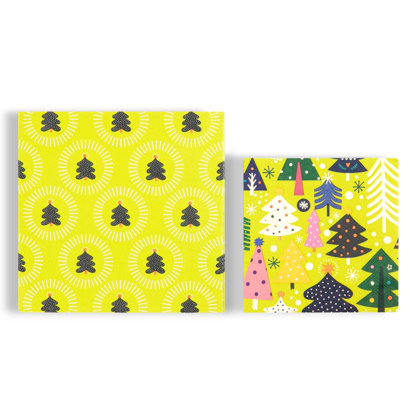 Holiday Paper Party Good Sets - Premium Heavyweight Disposable Party Plates & Napkins