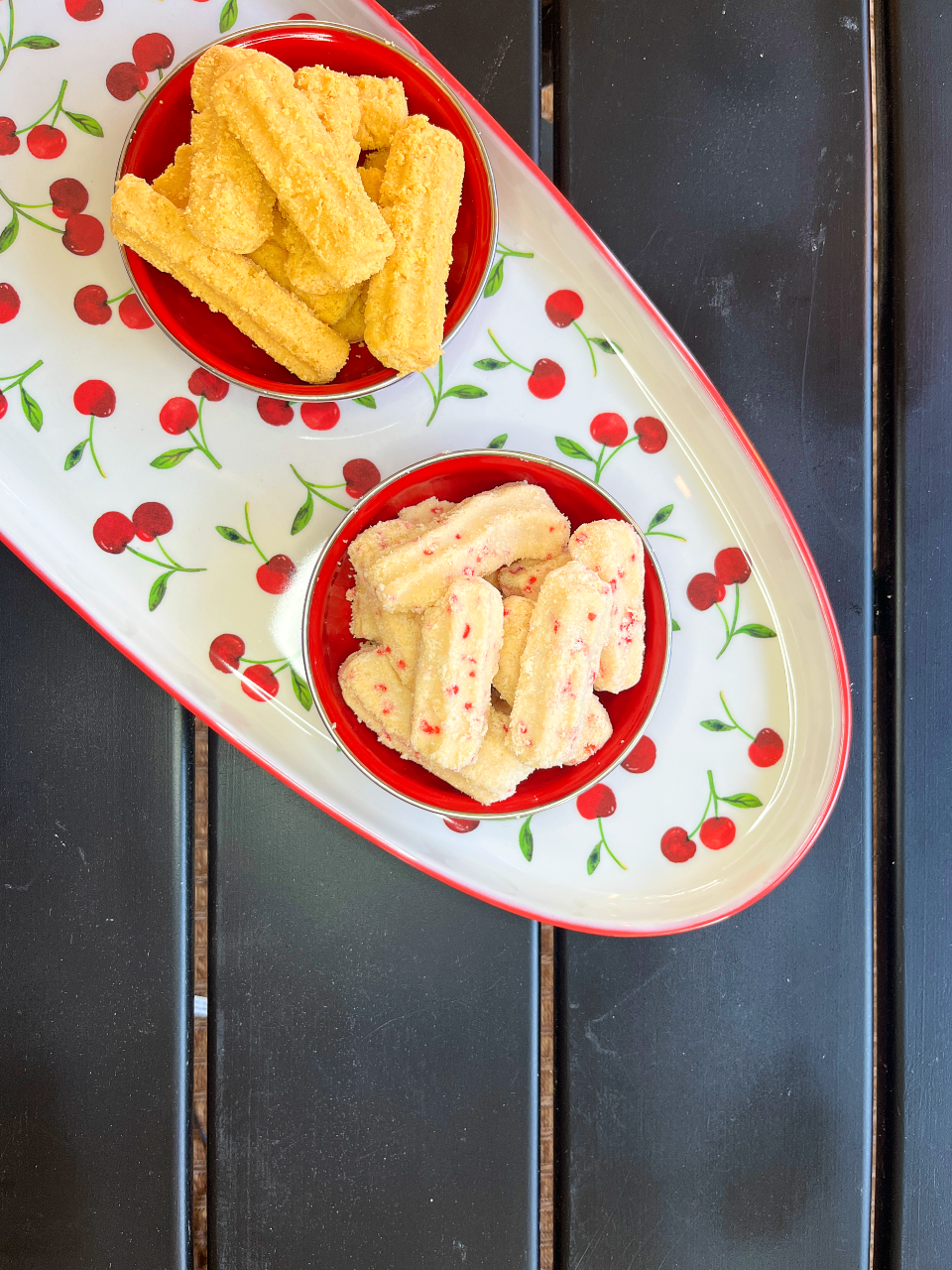 Southern Cheese Straws and Lemon Shortbread Straws