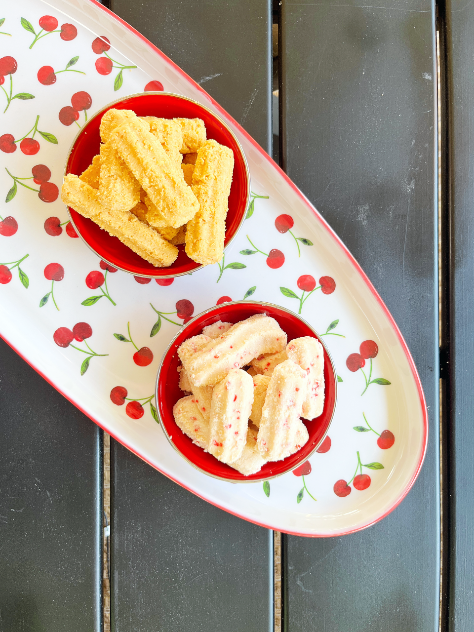 Southern Cheese Straws and Lemon Shortbread Straws