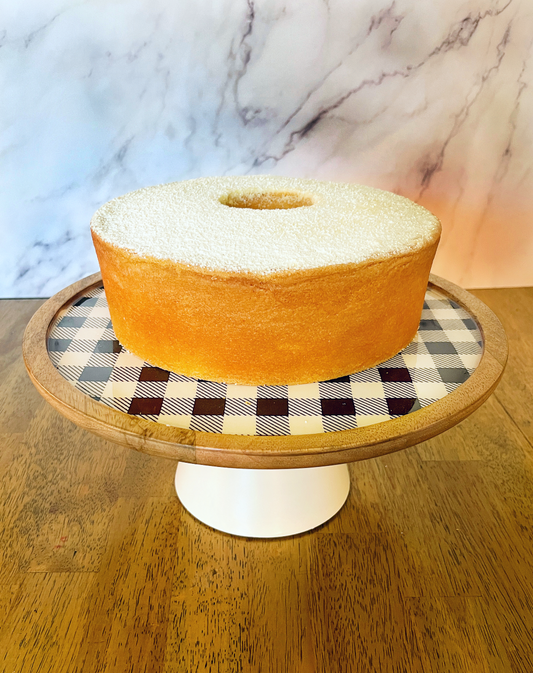 Black Gingham Cake Stand