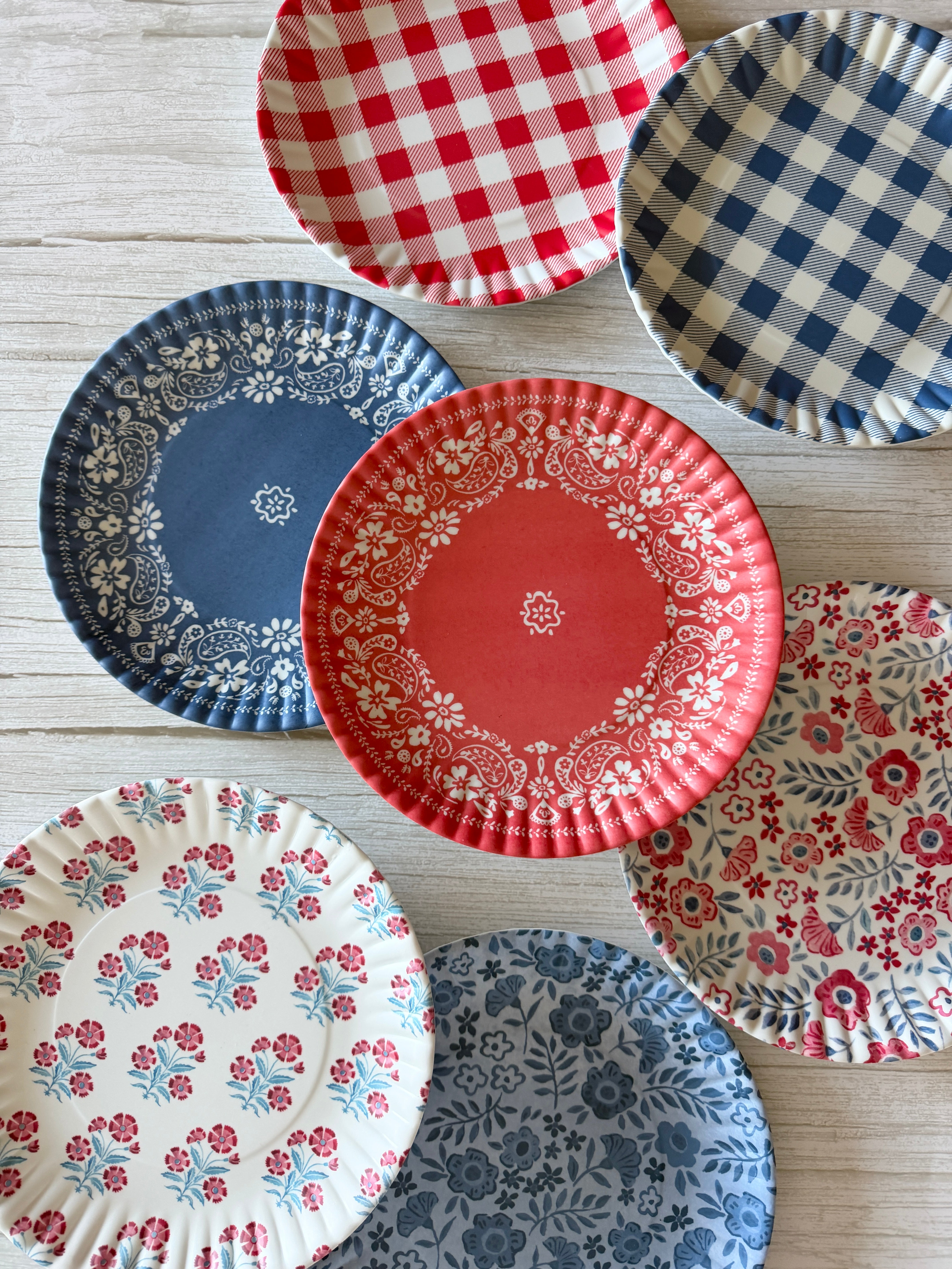 Mix & Match Melamine Plates & Platters – Cherry On Top