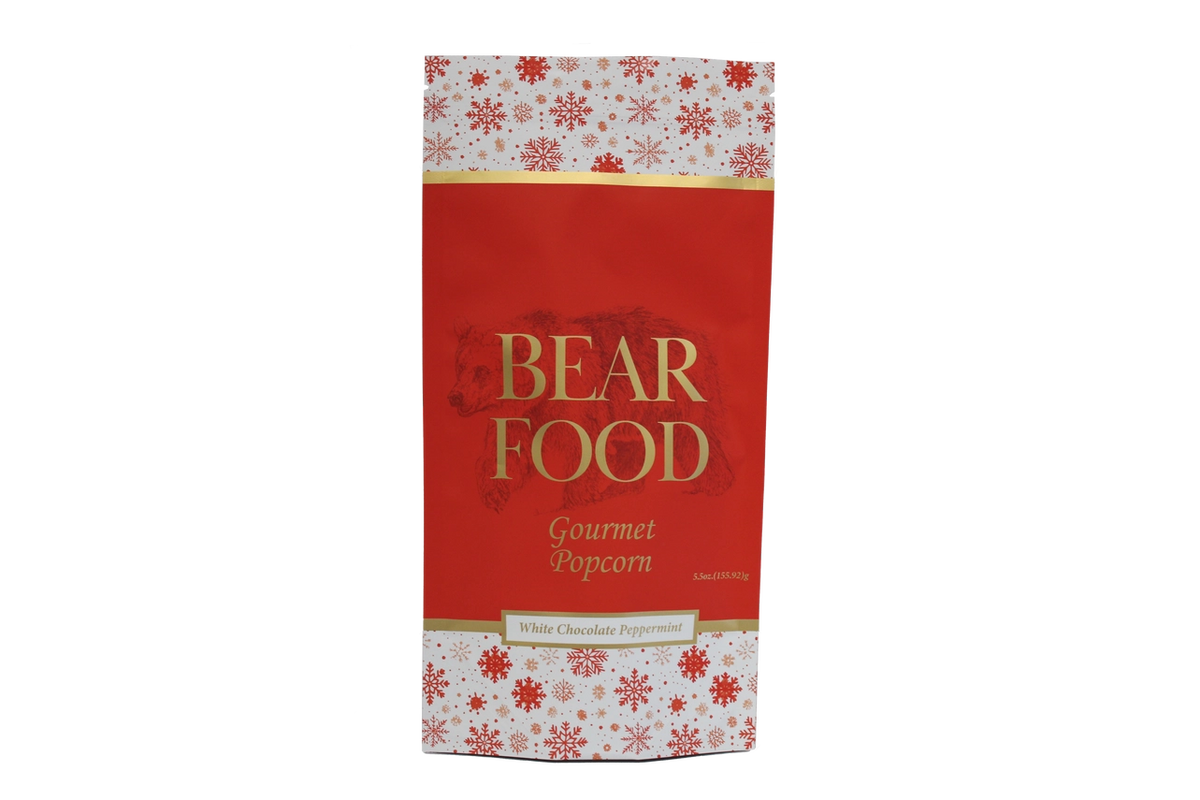 White Chocolate Peppermint Popcorn by Bear Food
