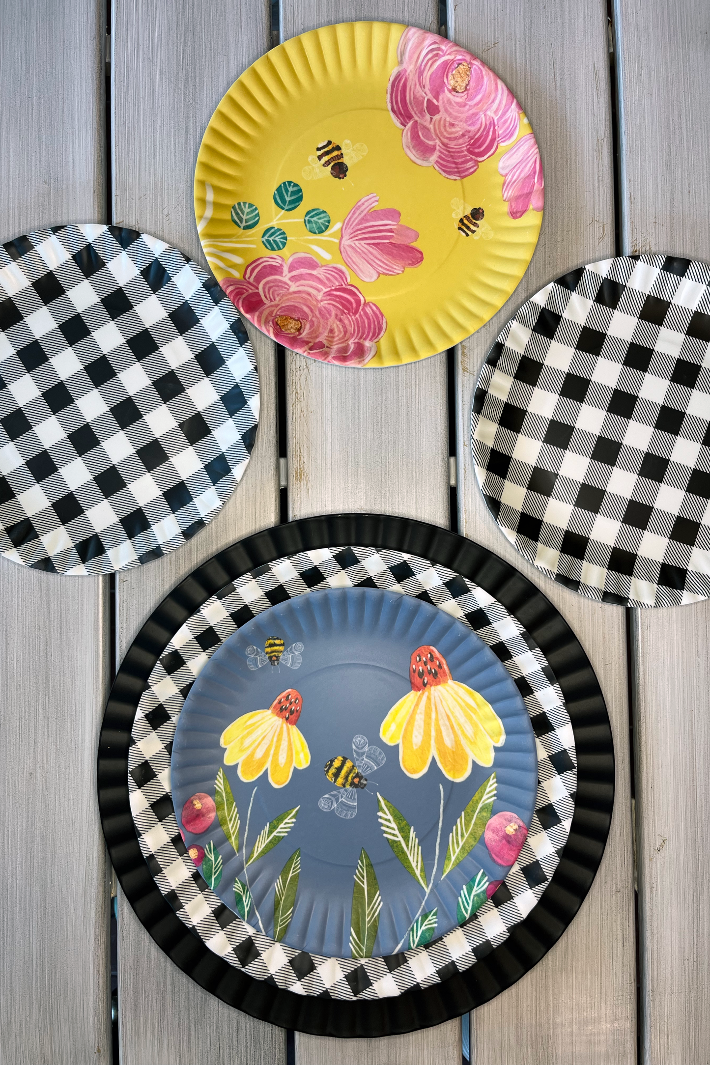 Bloom & Bee Melamine Luncheon Plates