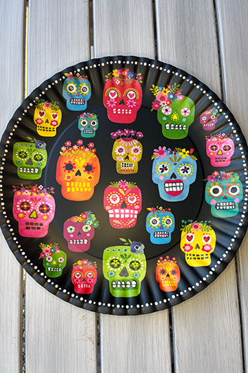 Not-So-Spooky Sugar Skull Snack Plates