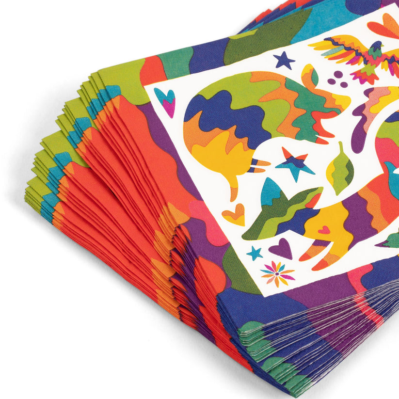 Fiesta Fun Paper Party Set - Premium Heavyweight Disposable Party Plates & Napkins