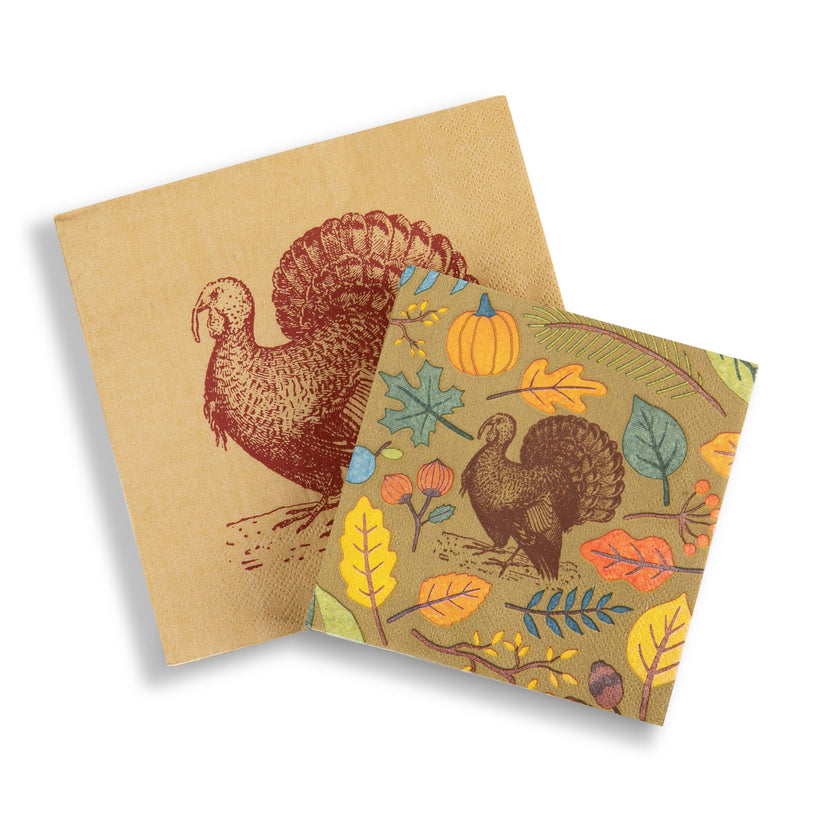 Holiday Paper Party Good Sets - Premium Heavyweight Disposable Party Plates & Napkins