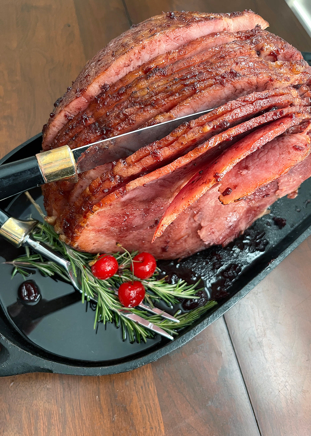 Holiday Ham - Half Smoked Spiral Sliced Ham (8-9lbs)