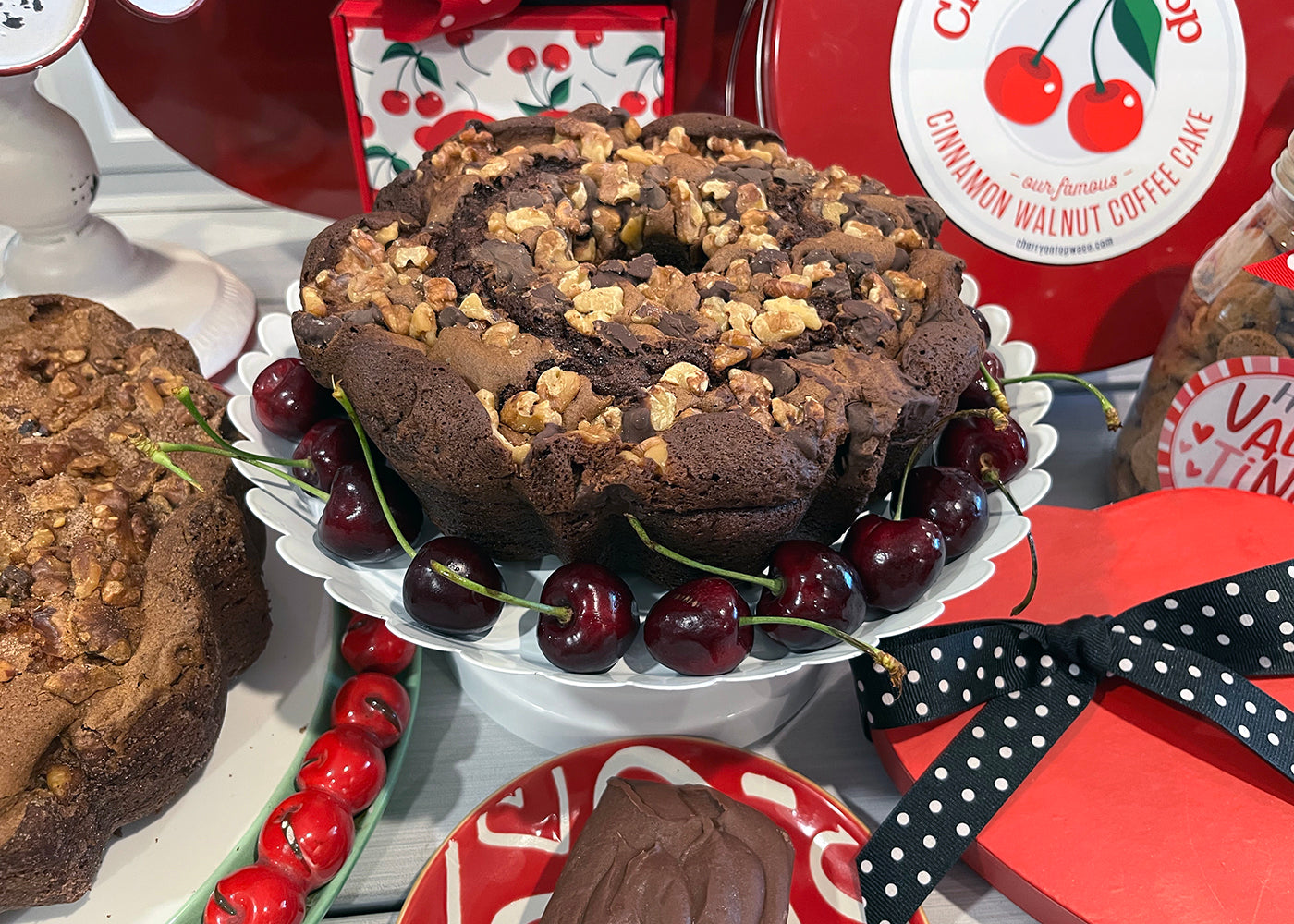 Double Chocolate Walnut Cake