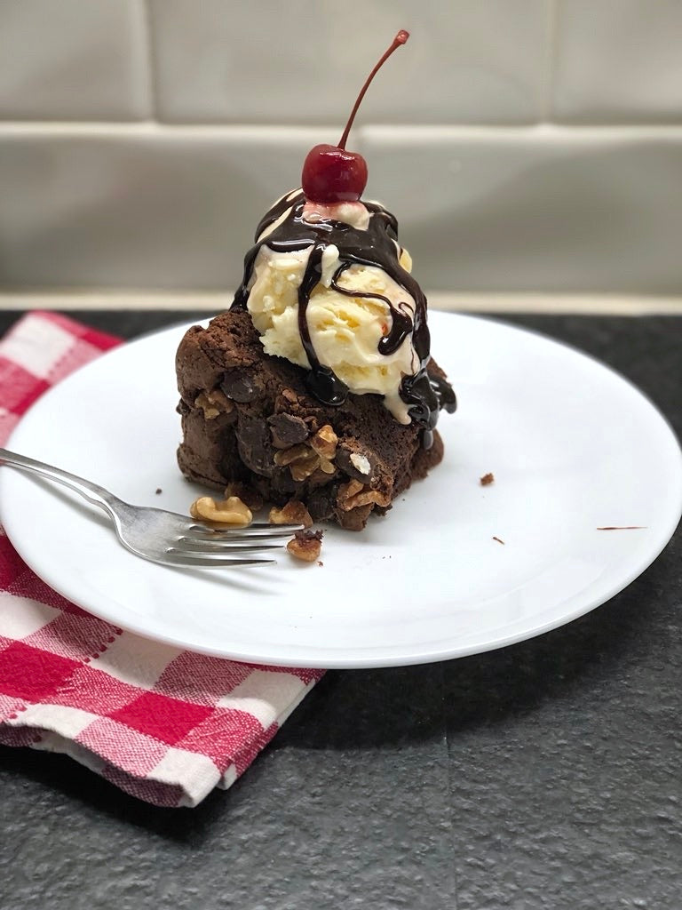 Double Chocolate Walnut Cake